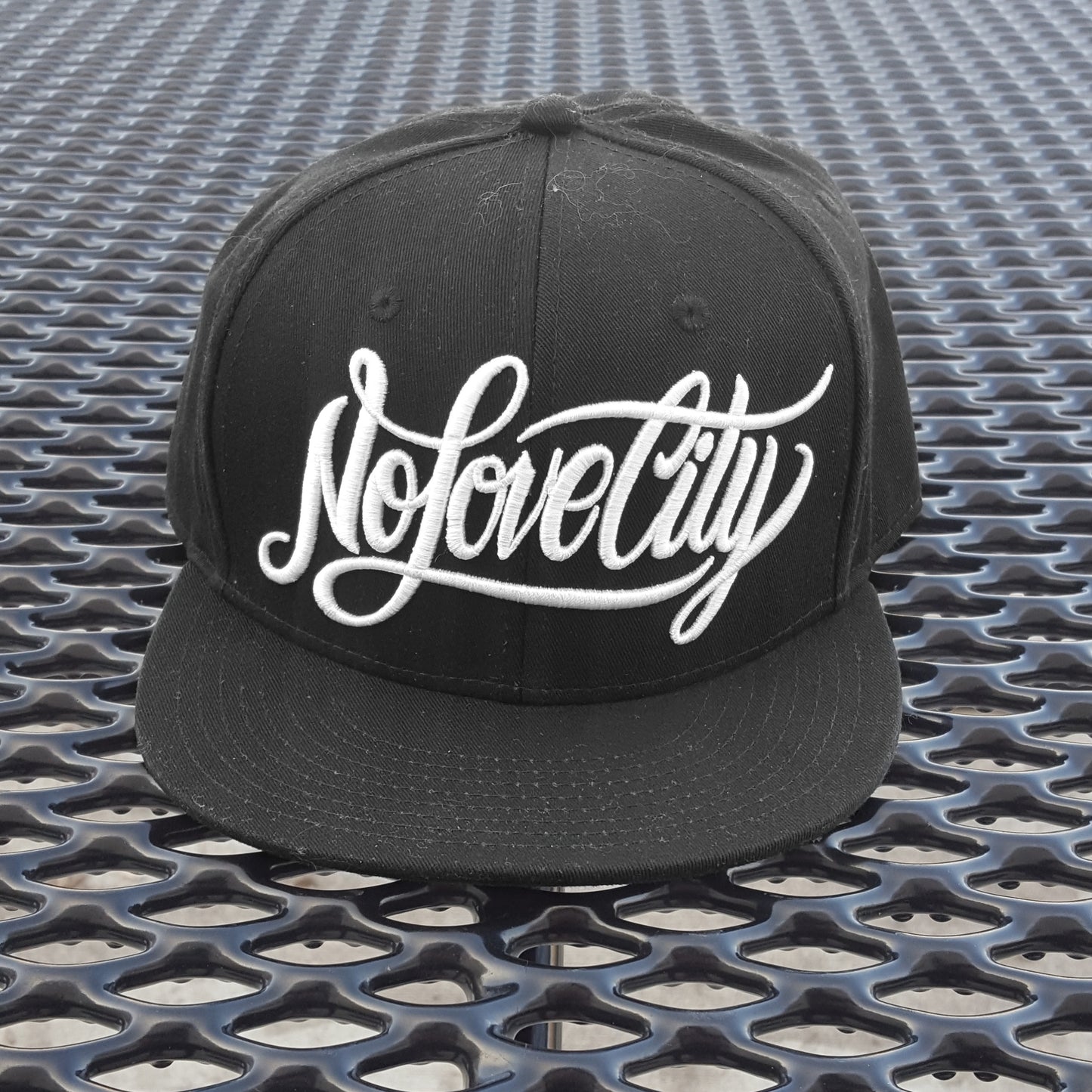 Script Logo Flat Brim Snapback Hat (Original)
